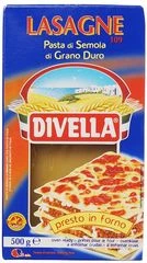 Лазанья №109 из твердых сортов пшеницы Divella 500г