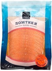 Лосось холодного копчения без кожи нарезка ~600г