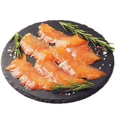 Семга слабосоленая нарезка охлажденная 100г