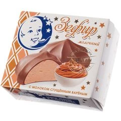 Зефир молочный с вареным сгущенным молоком в бельгийском молочном шоколаде 60г