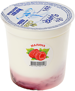 Йогурт малина 3,5% жир., 400г