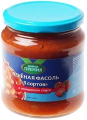 Фасоль печеная в томатном соусе 480г