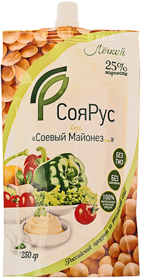 Соус майонезный соевый легкий 25% жир., 250г-0}