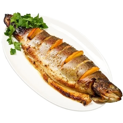 Форель потрошеная в медово-горчичном маринаде с апельсином Деликатеска ~1.7кг-0}