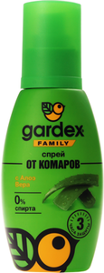 Спрей от комаров с Алое Вера Gardex Family
