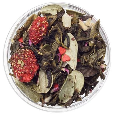 Чай зеленый Клубника в шампанском с ягодным ароматом 50г-0}