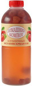 Компот домашний клубничный 1л