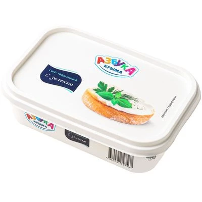 Сыр творожный с зеленью  60% жир. Азбука Крыма 170г-1}