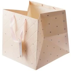 Пакет подарочный персиковый большой 1шт