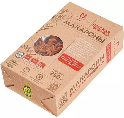 Макароны из красной чечевицы 250г - купить в Москве по выгодной цене в ...
