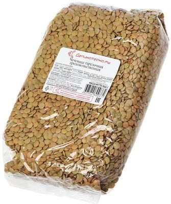 Чечевица тарелочная продовольственная зеленая Деликатеска 800г-1}