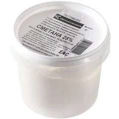 Сметана 25% жир. Деликатеска 250г