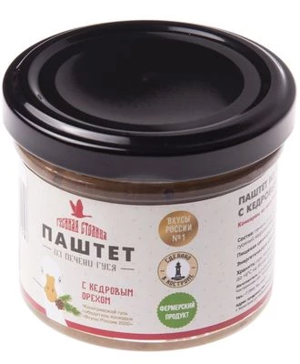 Паштет из печени гуся с кедровым орехом 90г-0}