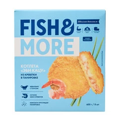 Креветочные котлеты Эби Кацу в панировке Fish&More 600г