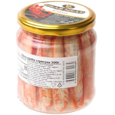 Мясо краба стригуна 1-я фаланга 500г-0}