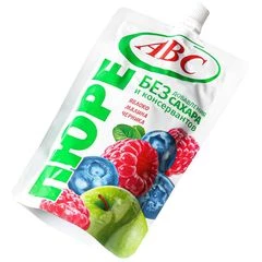 Пюре Яблочно-малиново-черничное АВС Беларусь 200г