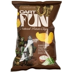 Чипсы картофельные со вкусом Черемши с творогом Cat of fun 67г