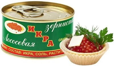 Икра красная лососевая 140г 397-0}