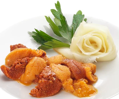 Икра морских ежей без консервантов замороженная 100г-0}