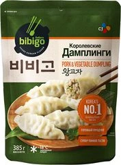 Дамплинги Королевские со свининой корейские пельмени Bibigo 385г