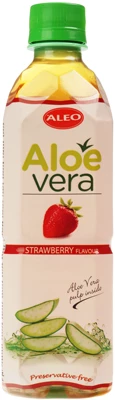 Напиток с алоэ вера и соком клубники 500мл-0}