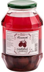 Компот сливовый с косточкой 1,47кг купить в Москве с доставкой на дом и ...