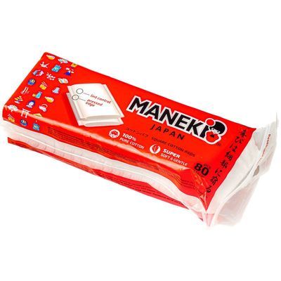 Подушечки ватные косметические Maneki Lovely Япония 1уп-0}