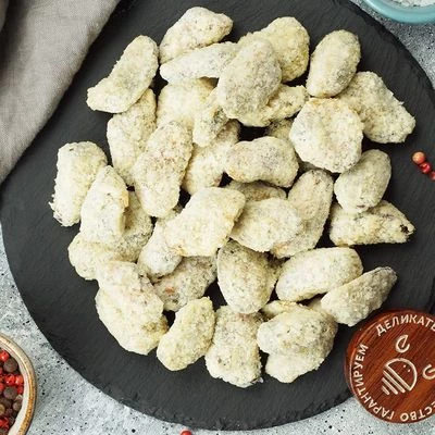 Мидии очищенные в картофельных хлопьях от Шефа ~300г-0}