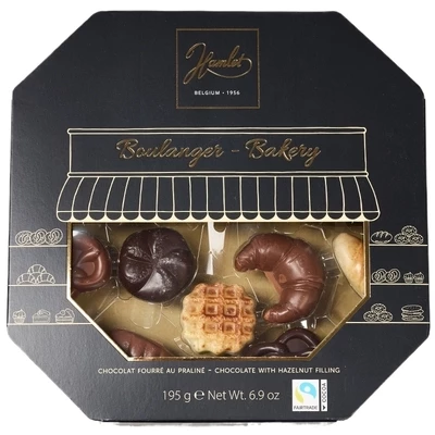Шоколадные конфеты Французская пекарня с ореховым пралине Бельгия 195г-0}