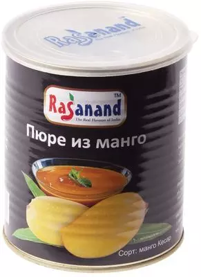 Пюре из манго Rasanand без сахара 850г - купить в Москве по выгодной ...