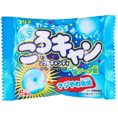 Конфеты-шипучки жевательные со вкусом газировки Япония 14г-0}