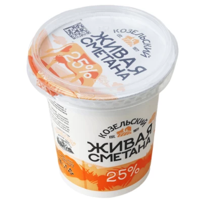 Сметана 25% жир. 310г -0}