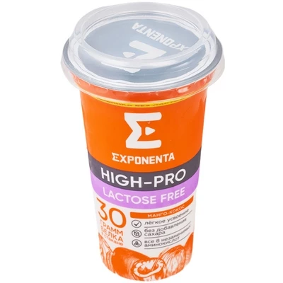 Напиток кисломолочный обезжиренный безлактозный Exponenta Манго-кокос 250г-1}