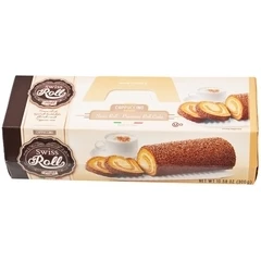 Рулет Freddi бисквитный с начинкой из молока и кофейного крема покрытый шоколадными хлопьями Италия 300г