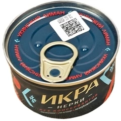 Икра красная нерки замороженная без консервантов 125г