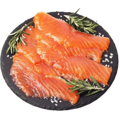 Форель радужная слабосоленая филе-ломтики 150г-0}