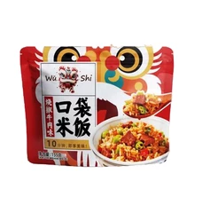 Рис быстрого приготовления Wǔ shī со вкусом говядины и жареного перца Китай 155г