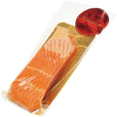Семга слабосоленая охлажденная филе-кусок на коже 250г-1}