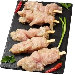 Шашлычки куриные на шпажке в маринаде Сливочный охлажденные Деликатеска ~550г