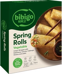 Спринг-роллы овощные с соево-имбирным соусом Bibigo Вьетнам 277г