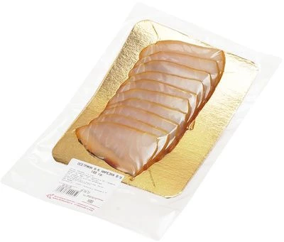 Осетр холодного копчения нарезка 100г-1}