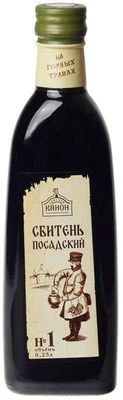 Сбитень Посадский №1 сироп непастеризованный медовый ГОСТ 250г -0}