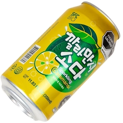 Напиток газированный с соком каламанси Корея 350мл-1}