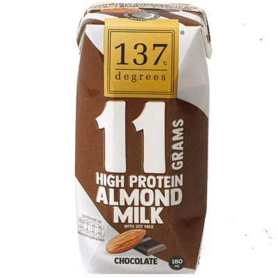Напиток миндальный Шоколадный с протеином 137 Degrees Тайланд 180мл-0}