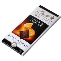 Шоколад Lindt темный с кусочками миндаля и апельсиновым соком Excellence 100г