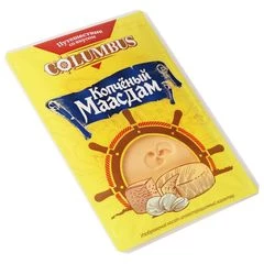 Сыр полутвердый Маасдам копченый 45% жир. нарезка 125г