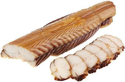 Угорь морской горячего копчения ~ 380г -0}