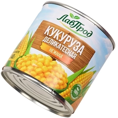 Кукуруза деликатесная нежная Лавпрод 340г-1}