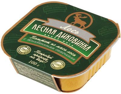 Паштет из мяса лося 100г - купить в Москве по выгодной цене в интернет ...