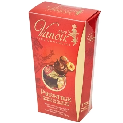 Конфеты шоколадные Пралине с кремовой начинкой из лесного ореха Prestige Италия 170г-0}